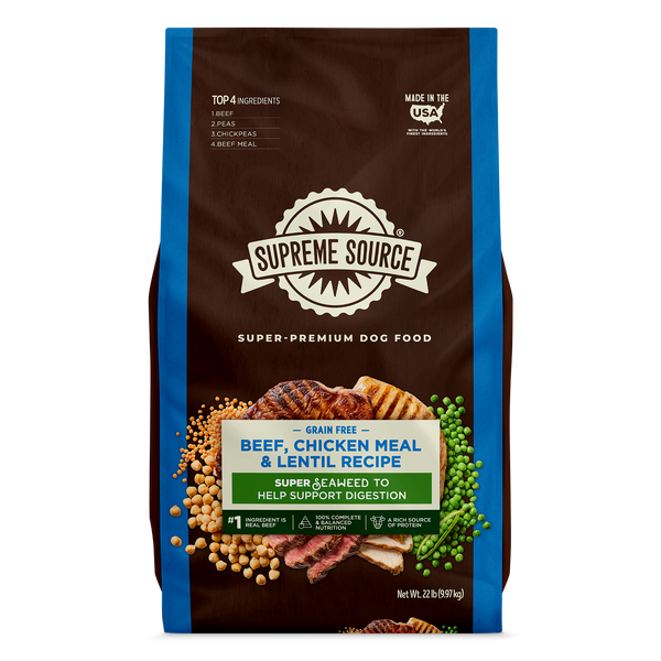 Beef, Chicken Meal and Lentil Recipe Dog Food