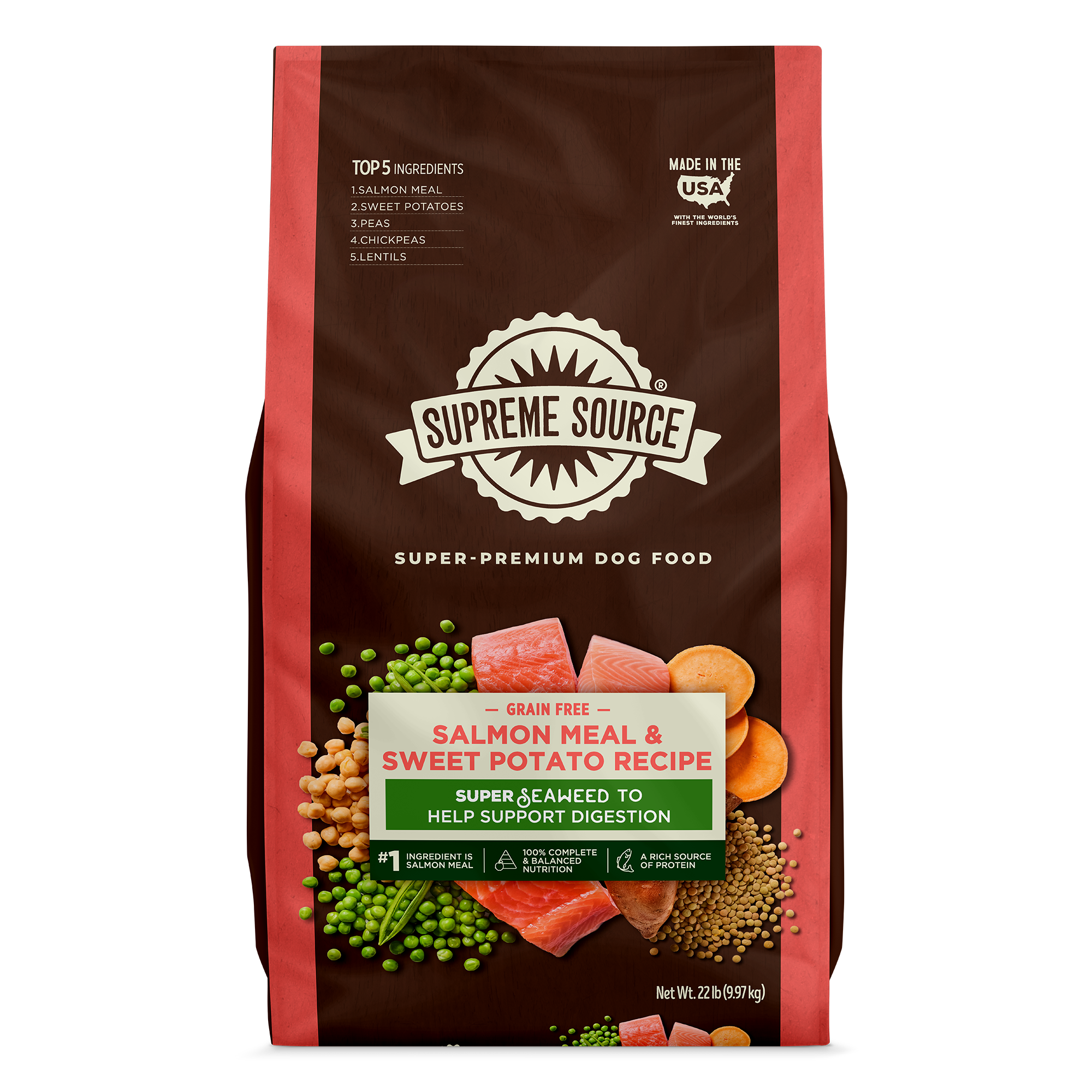 Supreme Source Salmon Meal & Sweet Potato Recipe Dry Dog Food