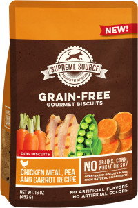 chicken, pea & carrot recipe gourmet grain-free dog biscuits