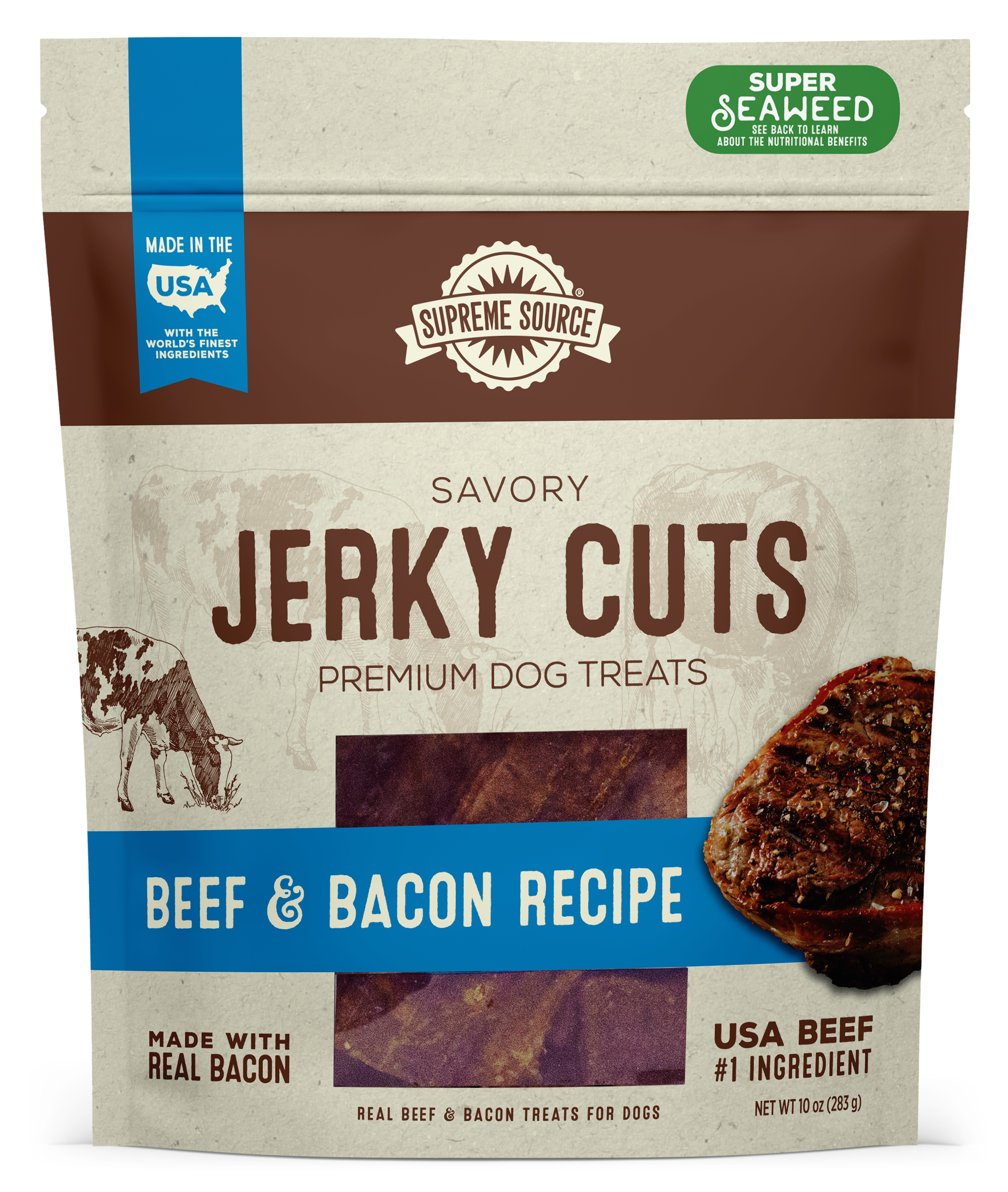 Supreme Source® Beef & Bacon Jerky Cuts