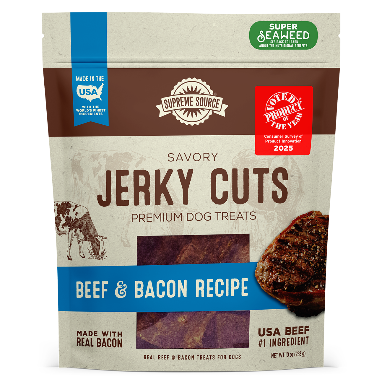 Supreme Source® Beef & Bacon Jerky Cuts